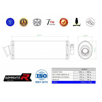 Dominator - Tuono 1000 R kipufogó OVAL 2006 - 2010