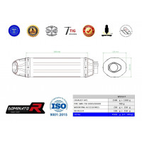 Aprilia SMV DORSODURO 750 2008 - 2016 Dominator kipufogó HP1 + dB killer medium