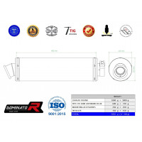 Dominator - ETV 1000 CAPONORD kipufogó ROUND 2001 - 2004