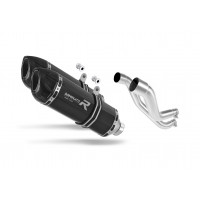 Aprilia Pegaso 650 Strada 2007 - 2010 Dominator kipufogó HP1 BLACK + dB killer medium