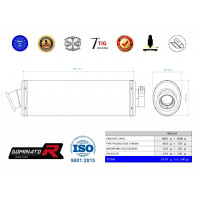 Dominator - Pegaso 650 Strada kipufogó OVAL 2005 - 2006