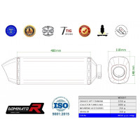 Dominator - Aprilia Tuareg 660 2021 - 2022 Teljes kipufogó rendszer Titanium HP7