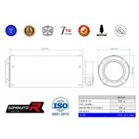 Dominator - BMW M1000RR 2021 - 2022 kipufogó GP BLACK