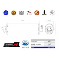 Dominator - R850R kipufogó OVAL 1994 - 2003