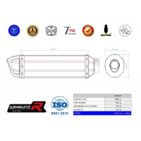 Dominator - BMW K1200R 2005 - 2009 kipufogó HP1