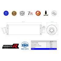 BMW G650 GS 2011 - 2018 Dominator kipufogó ST + dB killer medium