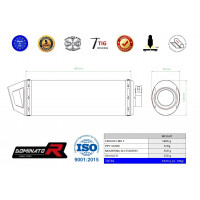 Dominator - G650 Xchallenge kipufogó MX2