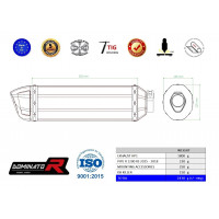 Dominator - R1200RS Homologated kipufogó HP1 2015 - 2018