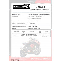 R1200RS E-jeles Dominator kipufogó ROUND 2015 - 2018