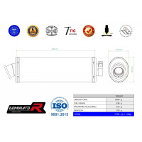 Dominator - BMW F800GS Adventure 2008 - 2017 kipufogó OV