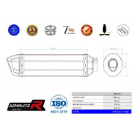 Dominator - BMW F850GS Adventure 2018 - 2020 kipufogó HP1