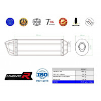 Dominator - HP2 Enduro kipufogó HP1 2004 - 2007