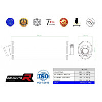 Dominator - MONSTER 800 kipufogó OVAL 1996 - 2005