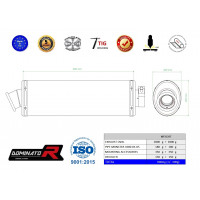 Dominator - MONSTER 1000 kipufogó OVAL 2003 - 2005