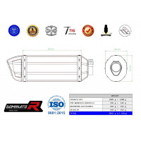 Ducati MONSTER 1100 2009 - 2013 Dominator kipufogó HP1 + dB killer medium