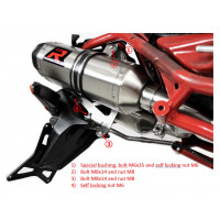 Ducati MULTISTRADA DS 1000 2003 2007 Dominator kipufogó HP1 + dB killer medium