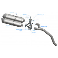 Dominator - Multistrada DS 1000 kipufogó HP1 2003 - 2007