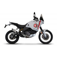 Dominator - Ducati DesertX 2022 - 2023 Exhaust System Collector Silencer Titanium HP8 + dB killer