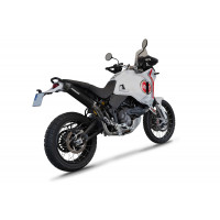 Dominator - Ducati DesertX 2022 - 2023 Exhaust System Collector Silencer MX2 BLACK + dB killer