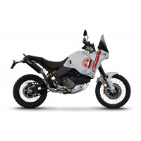 Dominator - Ducati DesertX 2022 - 2023 Exhaust System Collector Silencer MX2 BLACK + dB killer