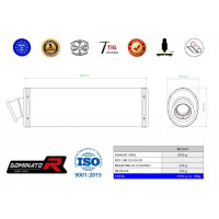 Dominator - CBR 125 kipufogó OVAL 2004 - 2010