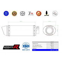 Honda CBR 600RR 2003 - 2004 Dominator kipufogó HP2 + dB killer medium