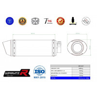Honda CBR 600RR 2007 - 2012 Dominator kipufogó HP2 + dB killer medium