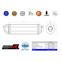 Honda CB 1100 X11 Dominator kipufogó HP1 + dB killer medium