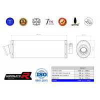 Dominator - CBR 1000F DUAL kipufogó OVAL 1988 - 2000