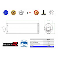 Dominator - CBF 500 kipufogó OVAL 2004 - 2005
