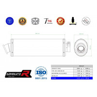 Dominator - CBF 1000 kipufogó OVAL 2006 - 2009