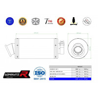 Honda CBF 1000 2006 - 2009 Dominator kipufogó GP1 + dB killer medium