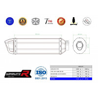 Honda CBF 1000 2006 - 2009 Dominator kipufogó HP1 + dB killer medium