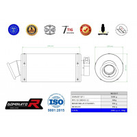Honda CB 1300 2003 - 2012 Dominator kipufogó GP1 + dB killer medium