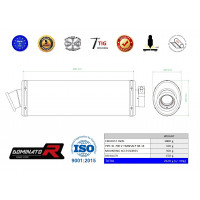 Dominator - XL 700 V TRANSALP kipufogó OVAL 2008 - 2014