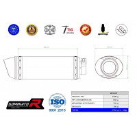 Honda CBR 600RR 2005 - 2006 Dominator kipufogó HP2 + dB killer medium