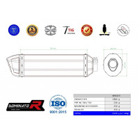 Dominator - NC 700 / 750 S kipufogó HP1 2012 - 2020