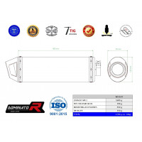 Dominator - TRX 450R kipufogó MX2 2004 - 2005