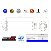 Dominator - CRF 250 R kipufogó MX2 2004 - 2005
