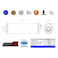 Honda XRV 750 AFRICA TWIN RD07A 1996 - 2003 Dominator kipufogó OV + dB killer medium