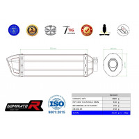 Dominator - XRV 750 AFRICA TWIN RD07A kipufogó HP1 1996 - 2003