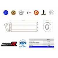 Honda CBR 900RR Fireblade SC33 1996 - 1999 Dominator kipufogó HP1 + dB killer medium