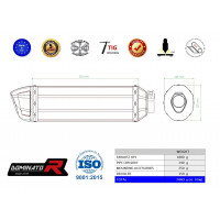 Dominator - CBR 600 F Homologated kipufogó HP1 2011 - 2015