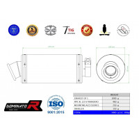 Dominator - XL 125 V VARADERO kipufogó GP 1 2007 - 2012