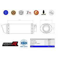 Honda CBR 1000RR 2006 - 2007 Dominator kipufogó HP2 + dB killer medium