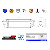 Dominator - VFR 800 F kipufogó HP1 2014 - 2019