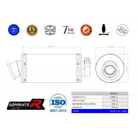 Dominator - CB 500 F kipufogó GP 1 2016 - 2019