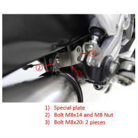 Honda CB 125 R 2018 - 2020 Dominator teljes kipufogó rendszer Collector Silencer HP3 + dB killer medium