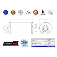 Honda CBF 125 2009 - 2014 Dominator teljes kipufogó rendszer Collector Silencer GP1 + dB killer medium