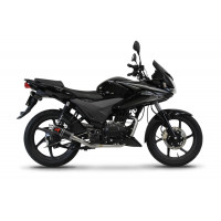 Honda CBF 125 2009 - 2014 Dominator teljes kipufogó rendszer Collector Silencer GP1 BLACK + dB killer medium